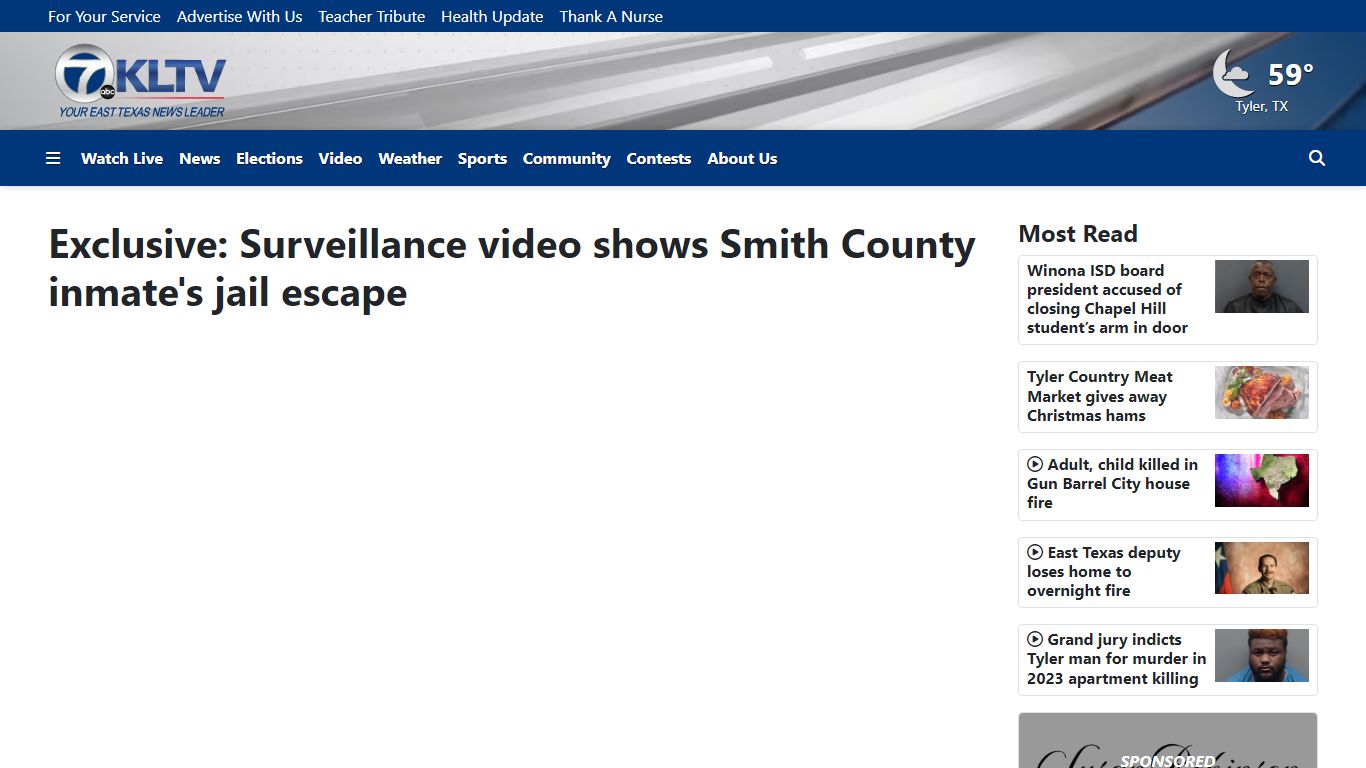 Exclusive: Surveillance video shows Smith County inmate's jail escape